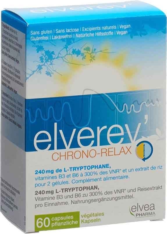 ELVEREV' Chrono-Relax L-Tryptophan Kapseln (60 Stk)