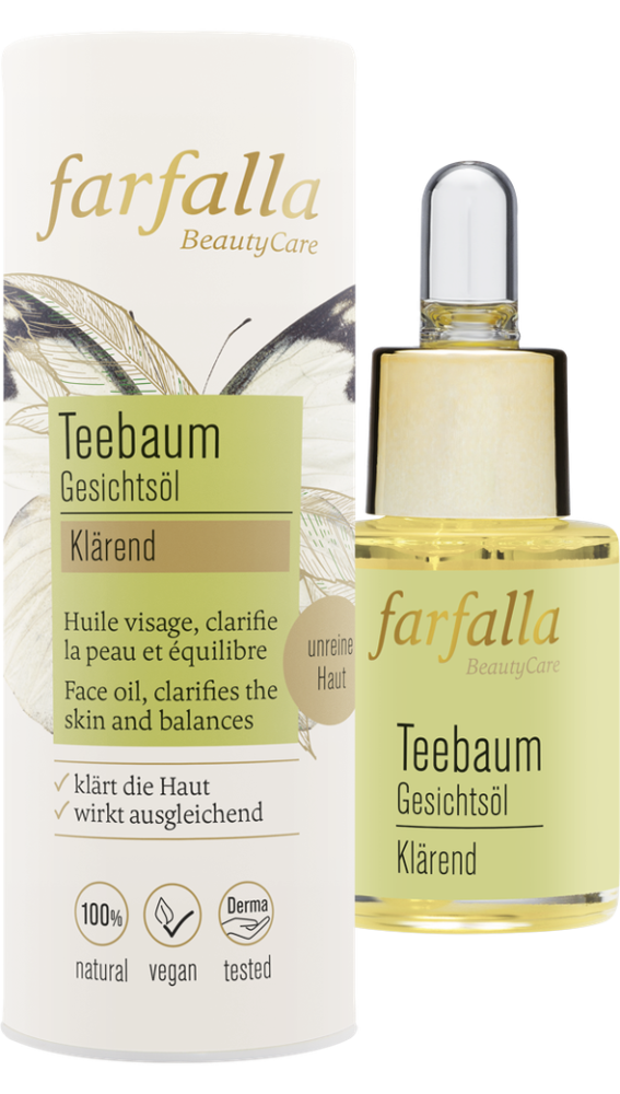 farfalla Gesichtsöl Teebaum, klärend, 15ml