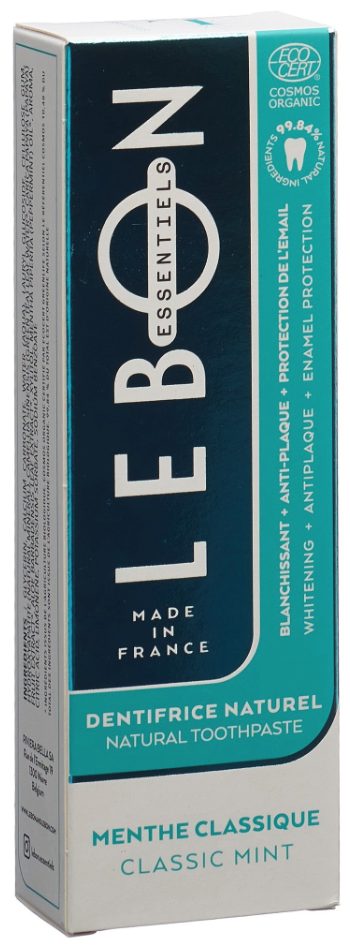 Lebon Essentiels Zahnpasta klassische Minze Bio (80ml)