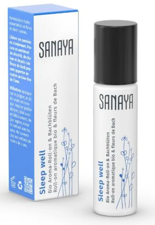 SANAYA Aroma & Bachblüten Roll-on Sleep well Bio (10ml)