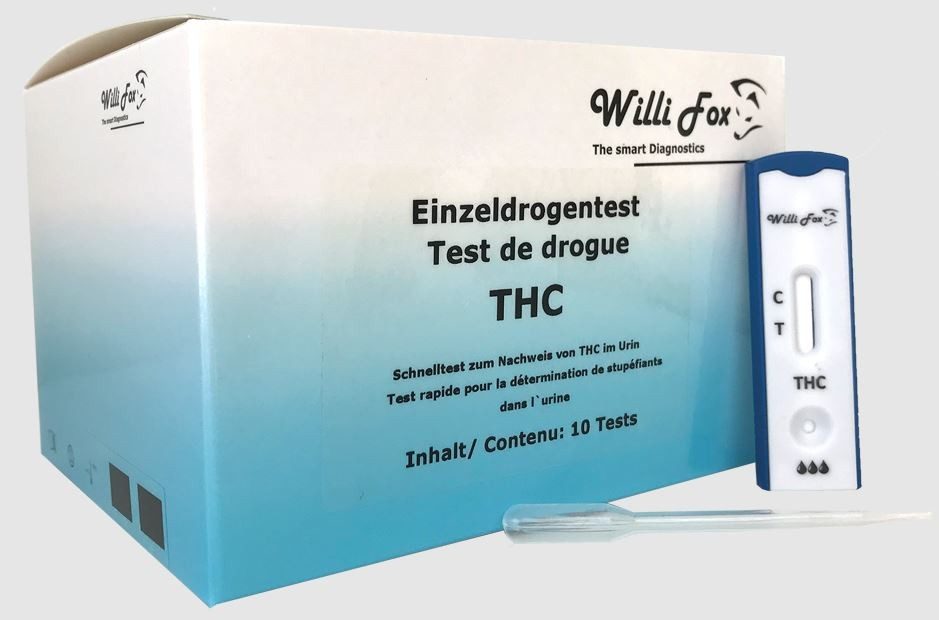 Willi Fox Forensischer Drogentest THC Urin (10 Stk)