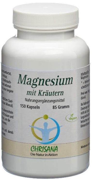 CHRISANA Magnesium mit Kräutern Kapseln (150 Stk)