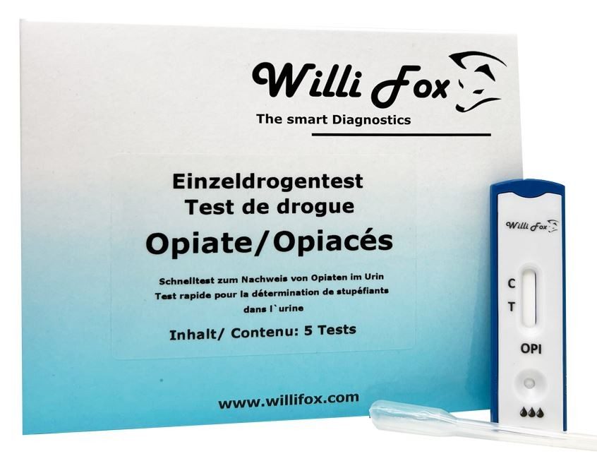 Willi Fox Forensischer Drogentest Opiate Urin (5 Stk)