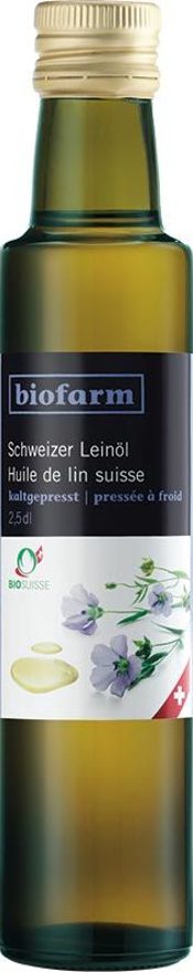 Biofarm Leinöl CH Knospe Bio Suisse (2.5dl)