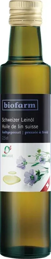 Biofarm Leinöl CH Knospe Bio Suisse (2.5dl)