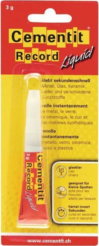 Cementit Record Sekundenkleber Liquid (3g)