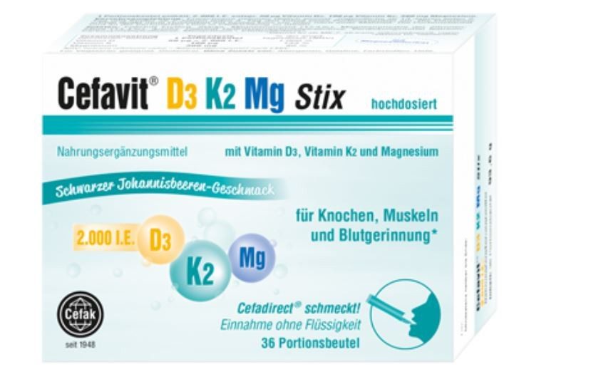 Cefavit D3 2000 K2 Mg Kapseln (60 Stk)