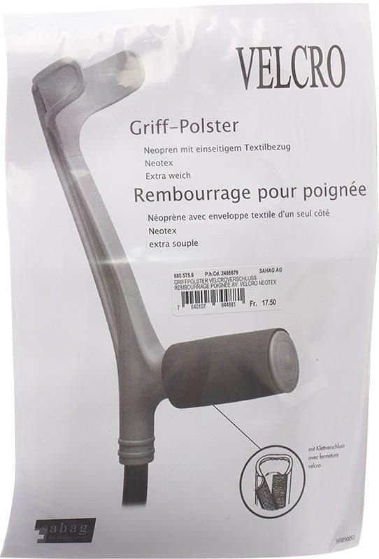 Sahag Griffpolster Neotex Velcro schwarz (1 Paar)