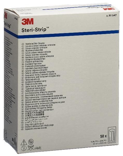 3M Steri-Strip 12x100mm weiss verstärkt (50x6 Stk)