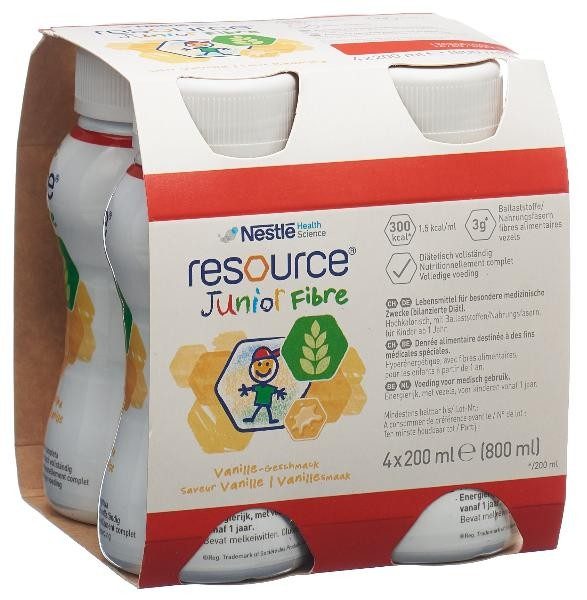 resource Junior Fibre Vanille (4x200 ml)