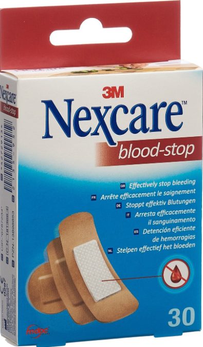 3M Nexcare blood-stop Pflaster, 3 Grössen (30 Stk)