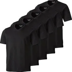 Otto Kern 5er Pack Herren T-Shirts V-Ausschnitt, 100% Baumwolle