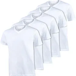 Otto Kern 5er Pack Herren T-Shirts V-Ausschnitt, 100% Baumwolle