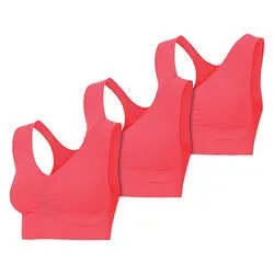 Patsy & Lou 3er Pack Damen Sport-BHs
