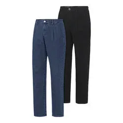 Franco Bettoni 2er Pack Herren Bundfalten-Jeans