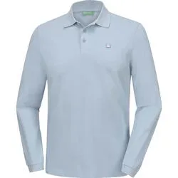 Benetton Poloshirt langarm unisex, hautfreundlich aus 100% Baumwolle