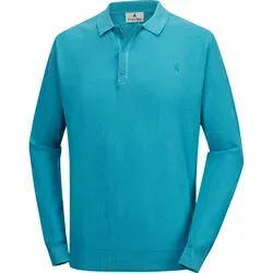 Jacques Britt Herren Strick-Poloshirt langarm