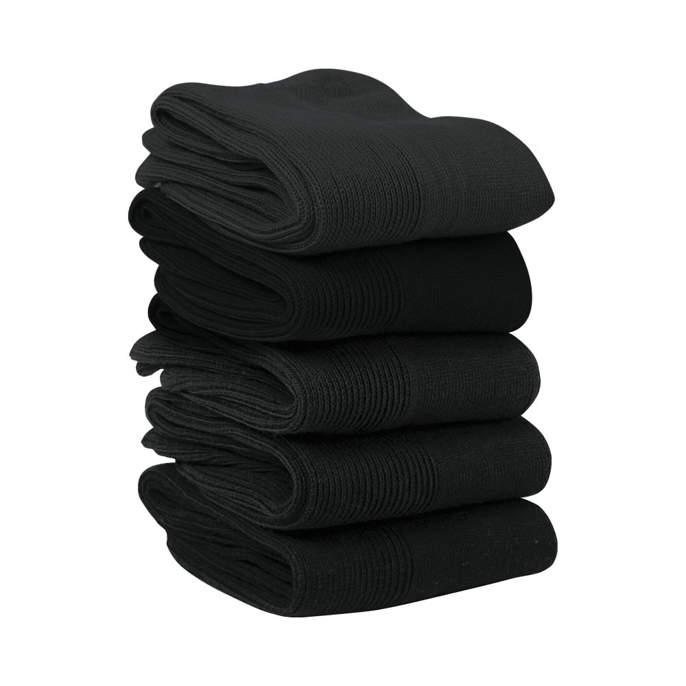 Wohlfühl-Socken, 5 Paar, Größe: 39, schwarz