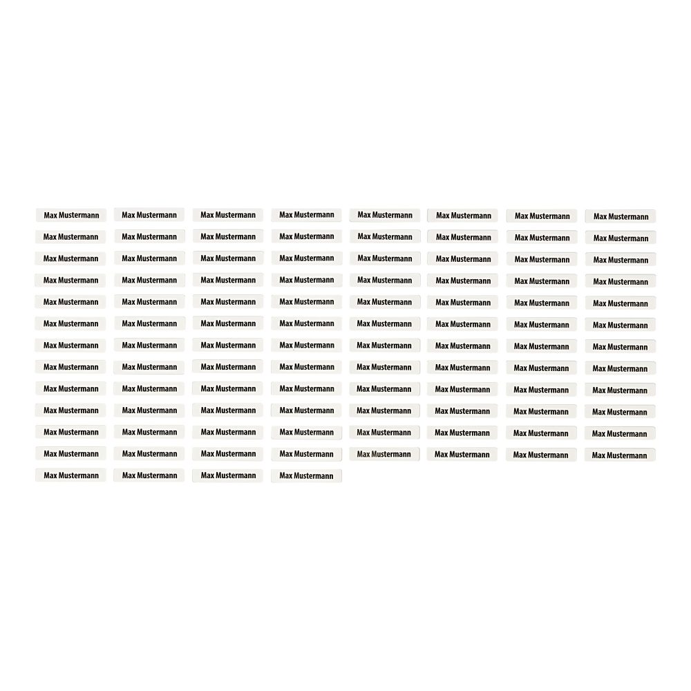 Wäscheetiketten, 100 Stück, schwarz