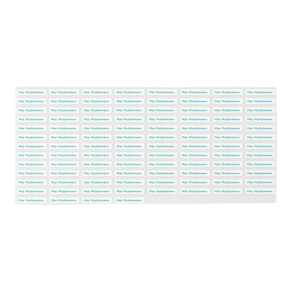 Wäscheetiketten, 100 Stück, blau