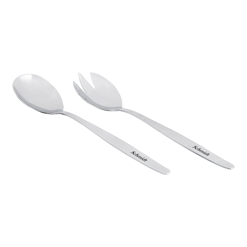 FACKELMANN FACKELMANN® Salatbesteck personalisiert mit Namen, 2-teilig