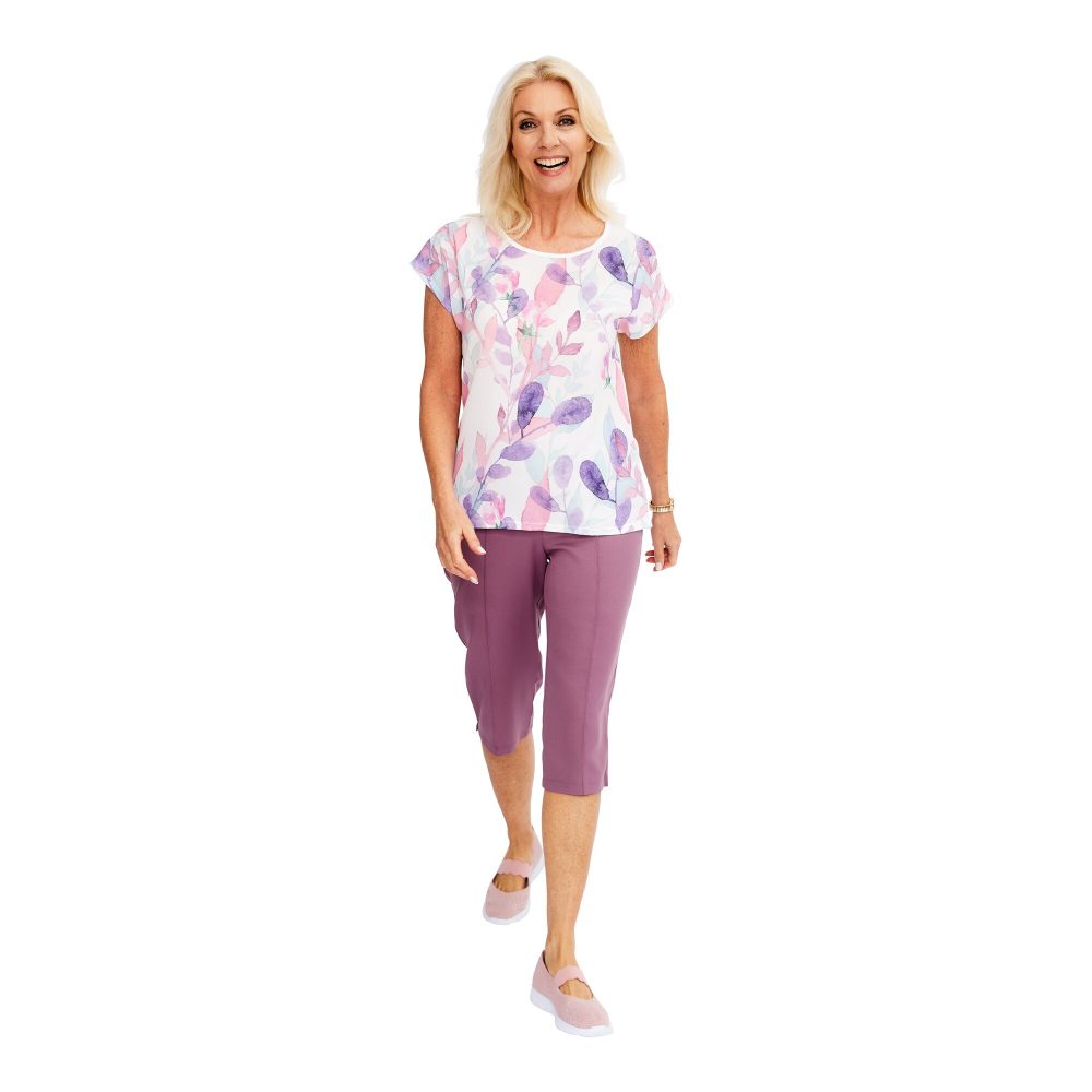 Capri-Schlupfhose mit Biese, Größe: 42