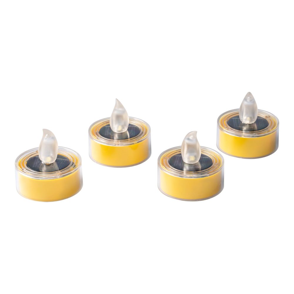 ?Solar-LED-Teelichter, 4 Stück