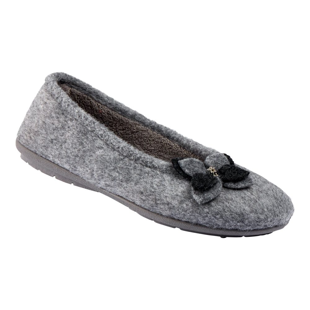?Hausschuh-Ballerina ?Bärbel?, Größe: 39, grau