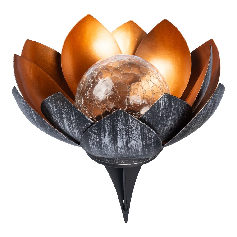 Solar-Lotusblume, gold