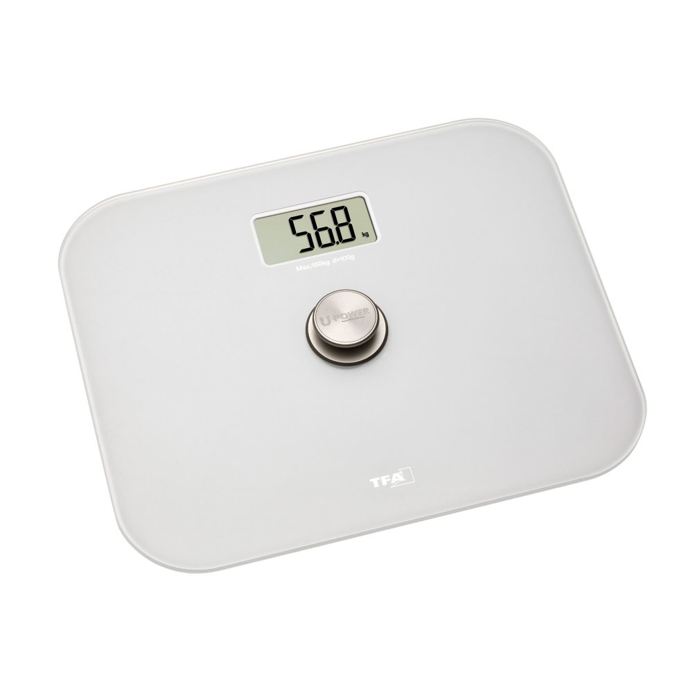 TFA Dostmann ECO STEP Personenwaage 50.1014.02 digital Wägebereich (max.)=150 kg Weiß Eichfähig