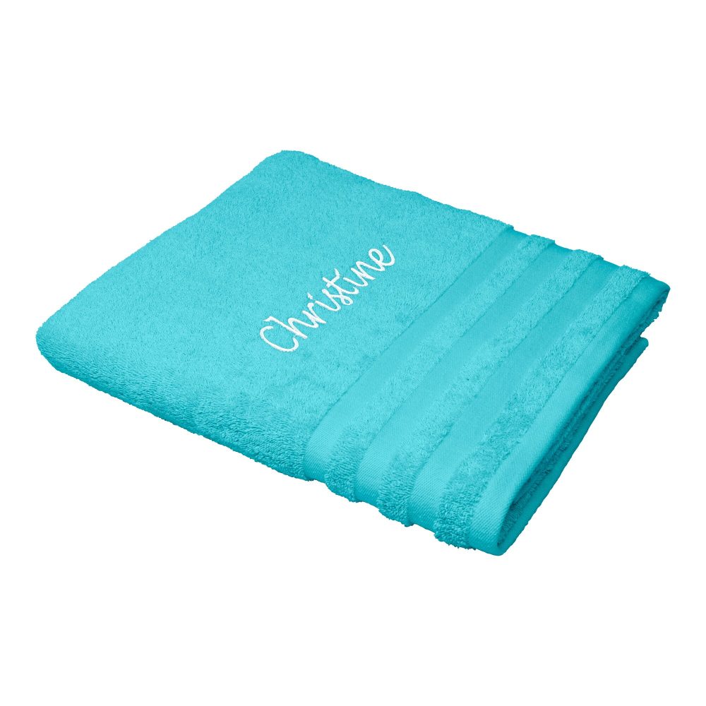 Badetuch personalisiert mit Namen, 150x100 cm, 100% Baumwolle