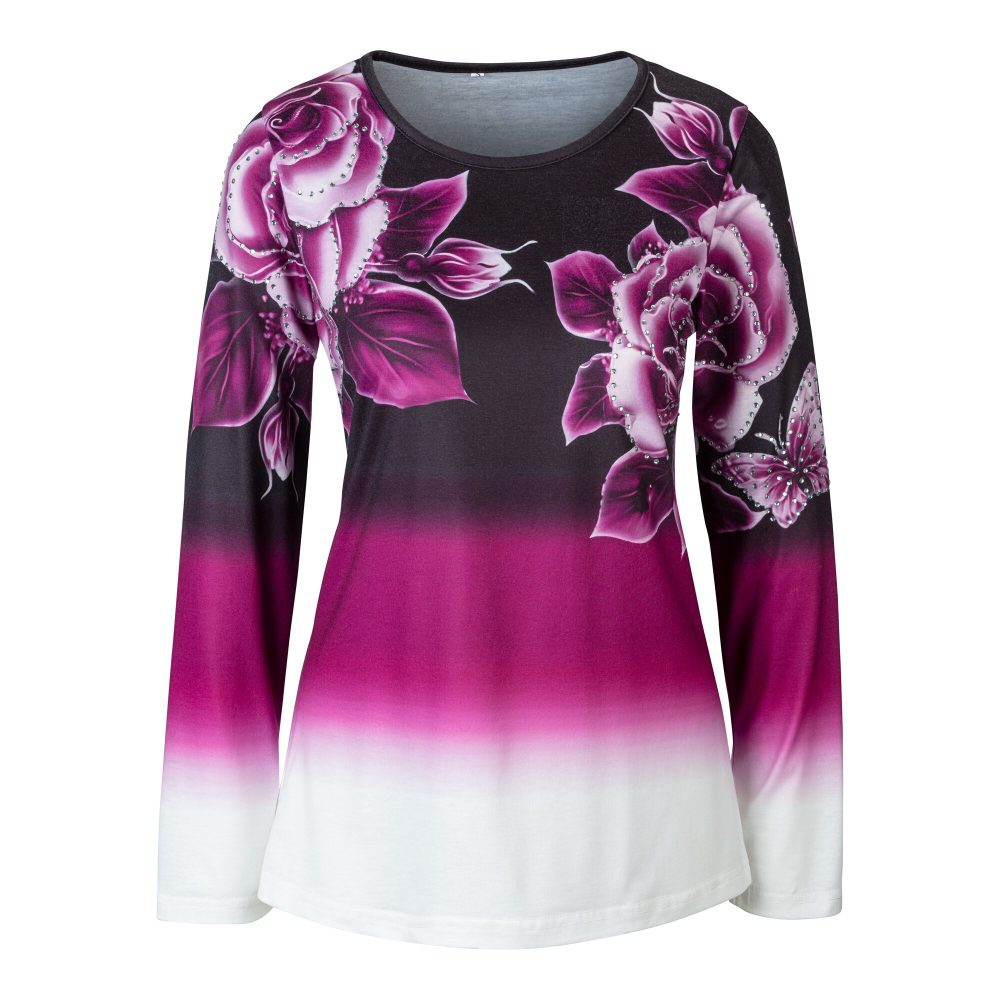Fashion-Shirt ?Rosenwelt?, Größe: XXL