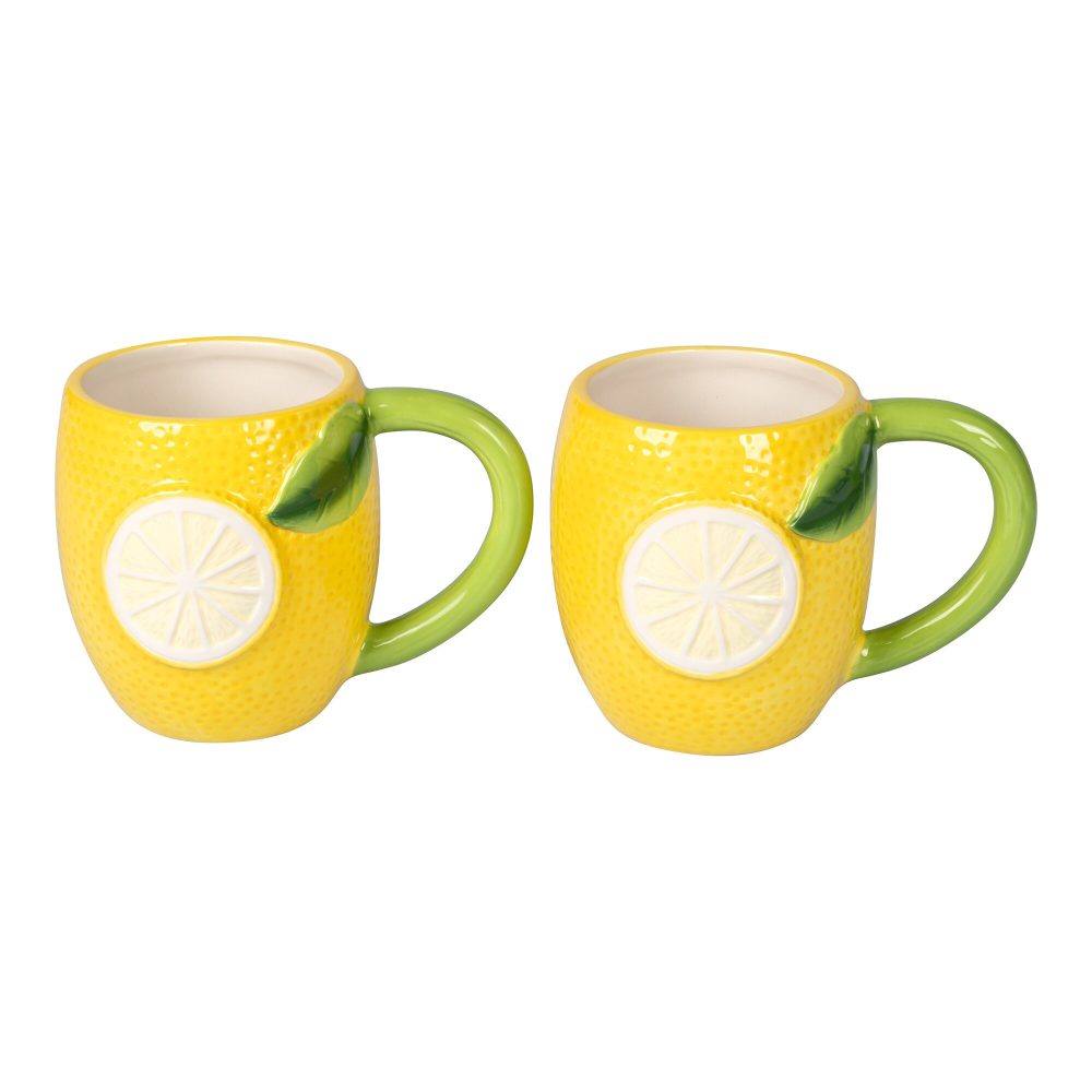 Tassen-Set ?Lemon?, 2 Stück je 440 ml
