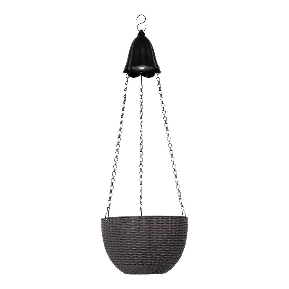 LED-Hängetopf ?Rattan?