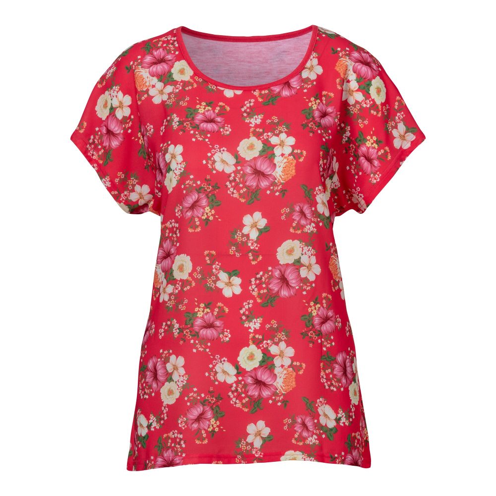 Blusenshirt ?Blütenzauber?, Größe: XXL