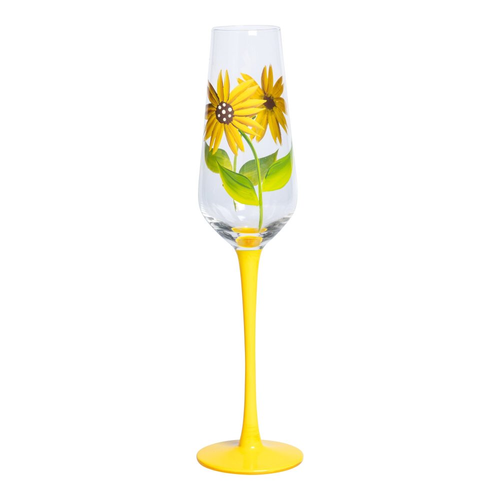 Sektglas ?Sonnenblume