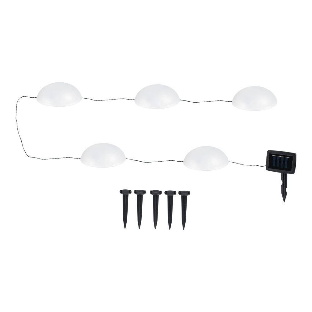 Solar-LED-Bodenleuchten, 5 Stück