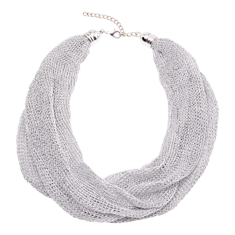 Tuch-Kette, silber