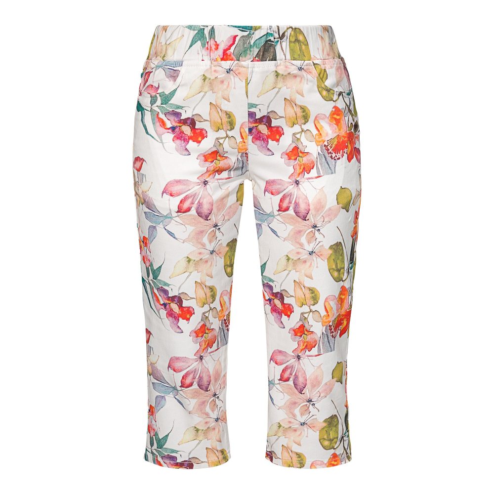 Stretch-Caprihose ?Sommerblu?te?, Größe: S