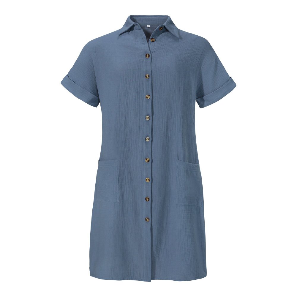 Hemdblusen-Kleid ?Helena?, Größe: S, blau