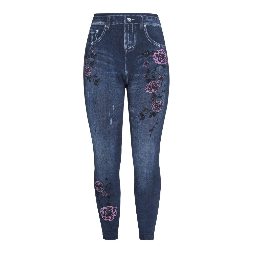 Wärme-Leggings ?Jeans-Flower?, Größe: S