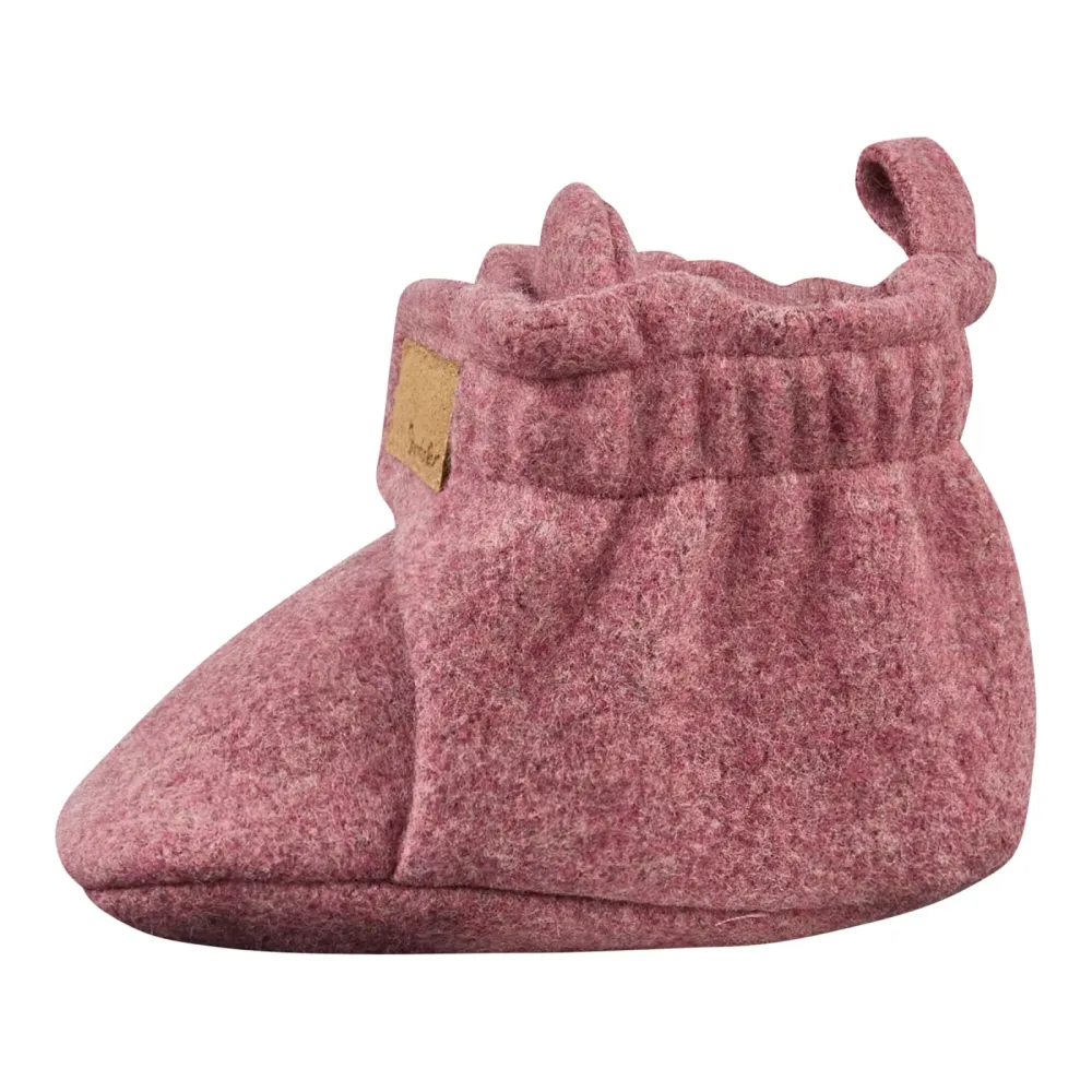 Baumwollfleece-Schuhe mit Klettverschluss