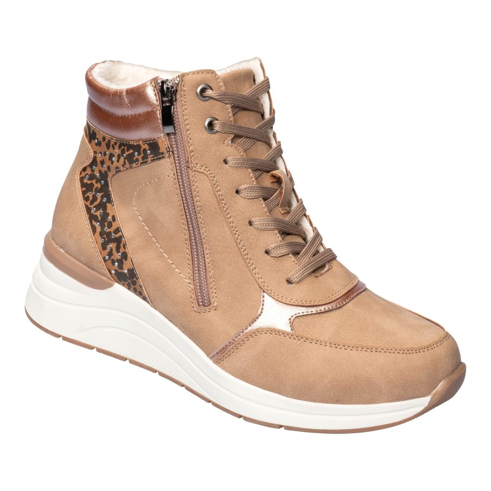 wonderwalk Komfort-Wärme-Knöchelsneaker ?Fashion?, Größe: 39, beige