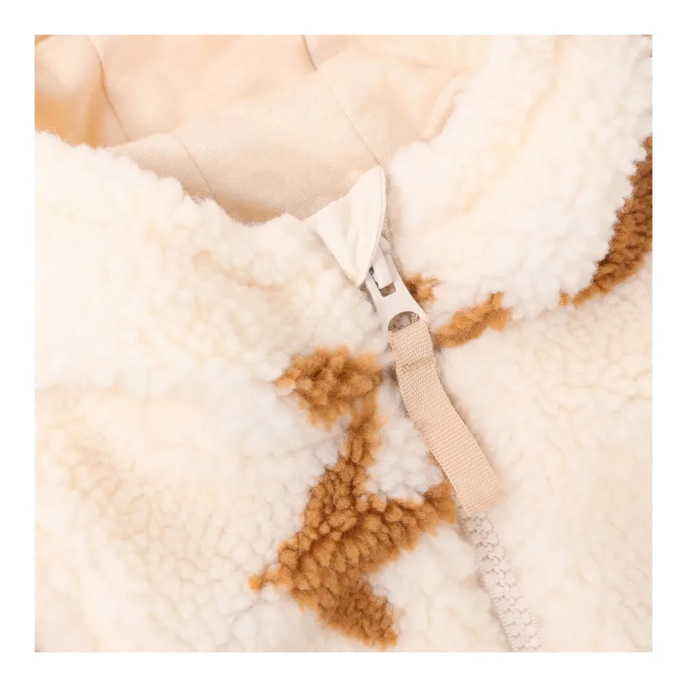 Jacke Teddyfell Vögel