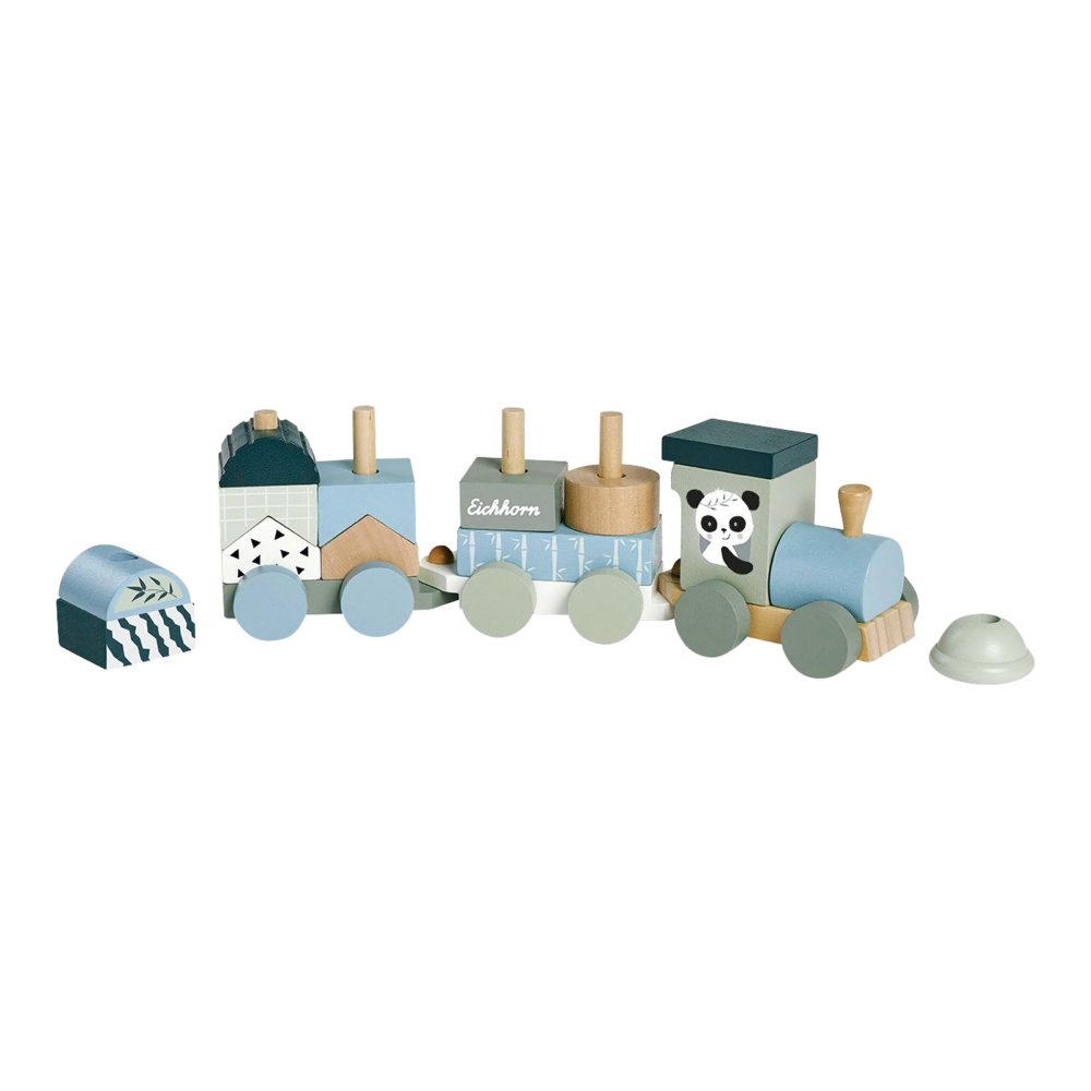 Spielzug aus Holz Panda 16-tlg.