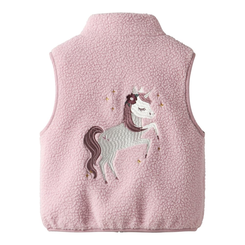 Plüschweste Einhorn Herzen