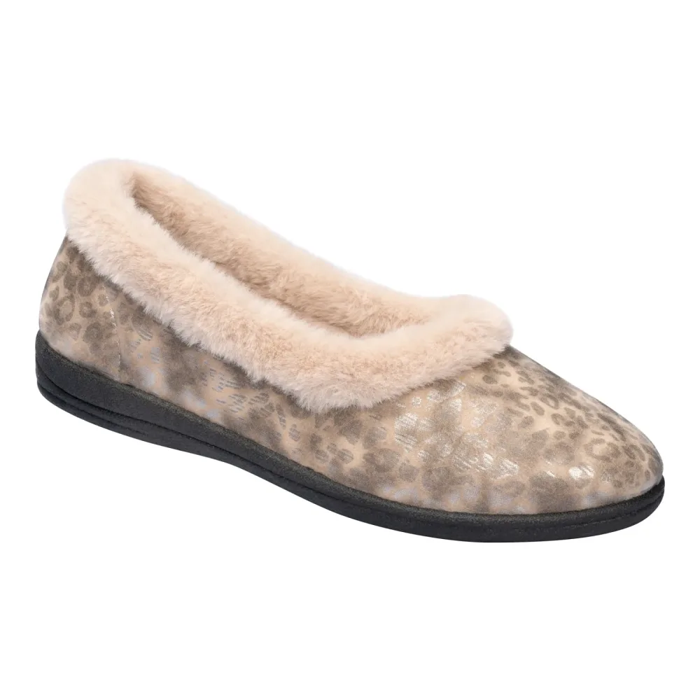Kuschel-Hausschuh-Ballerina ?Birgit?, Größe: 39, beige