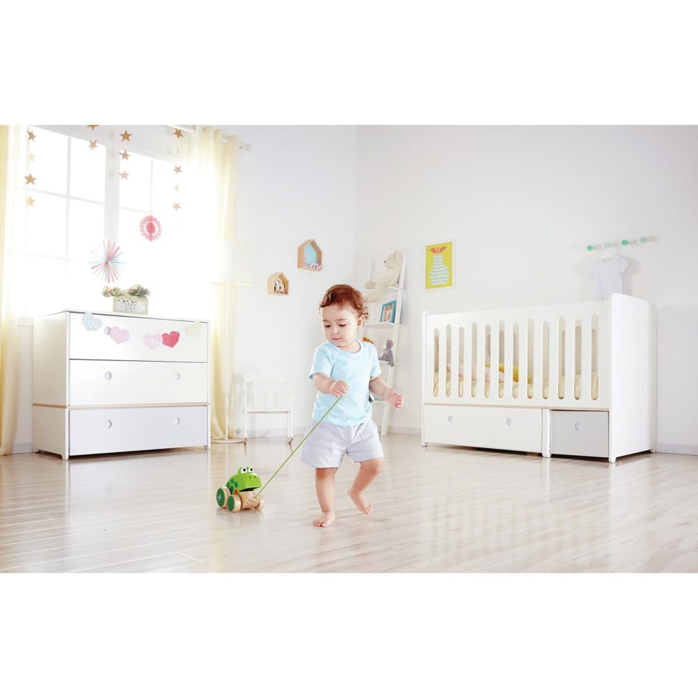 Hape Nachziehfrosch FRIDOLIN in grün