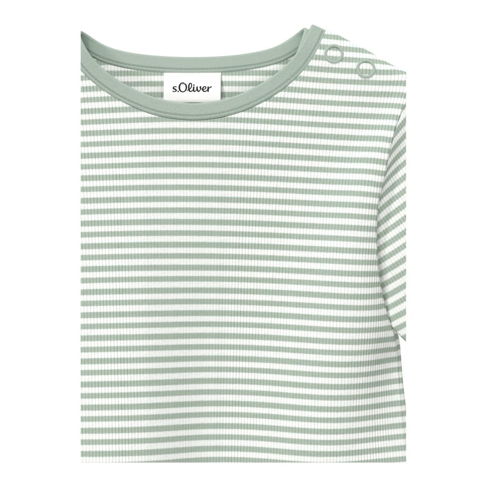 Shirt langarm Ringel Rippqualität