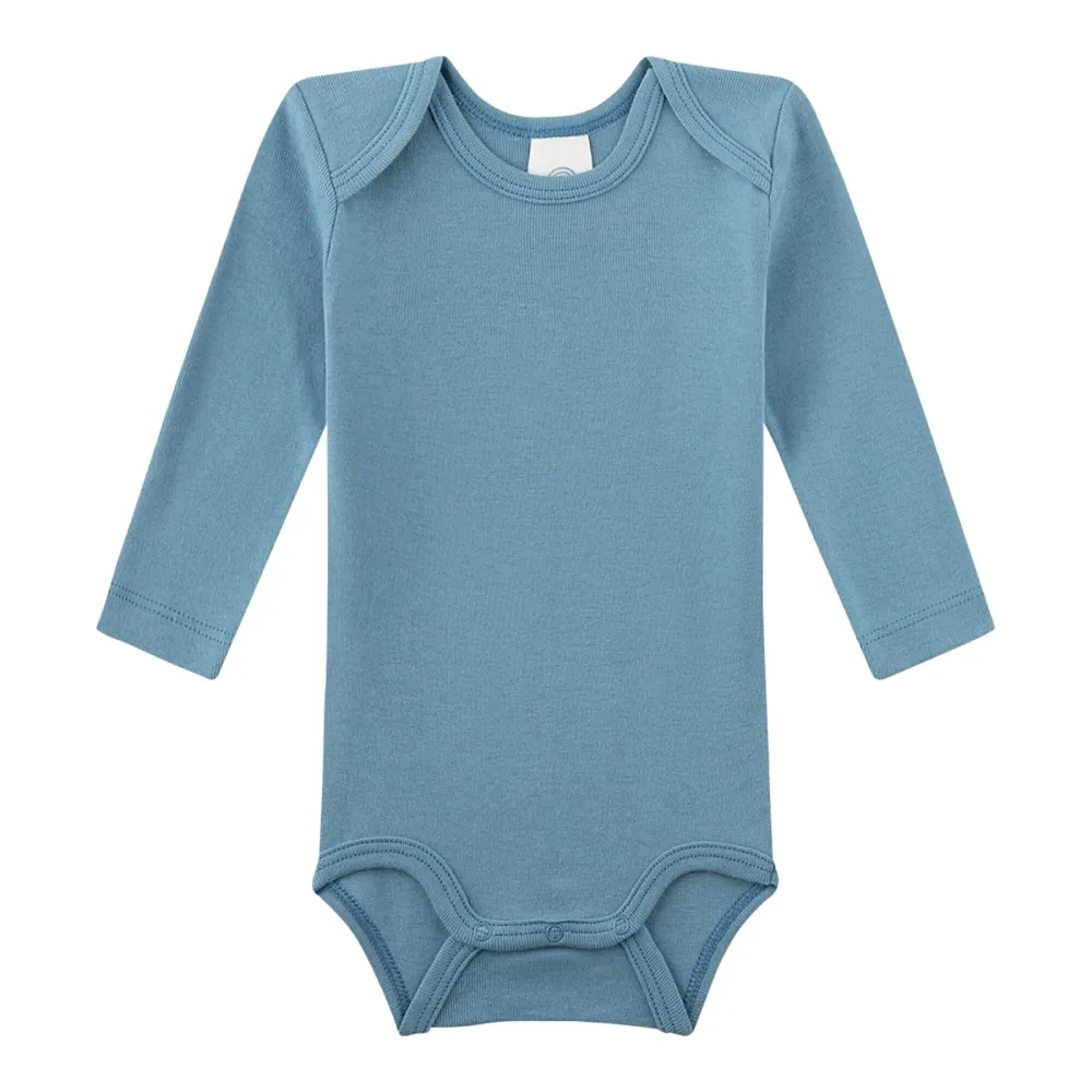 Sanetta 3er-Pack Bodys langarm Bären natur/blau